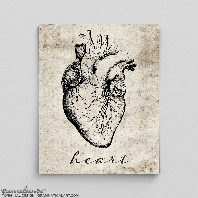 Heart Print | Grammatical Art