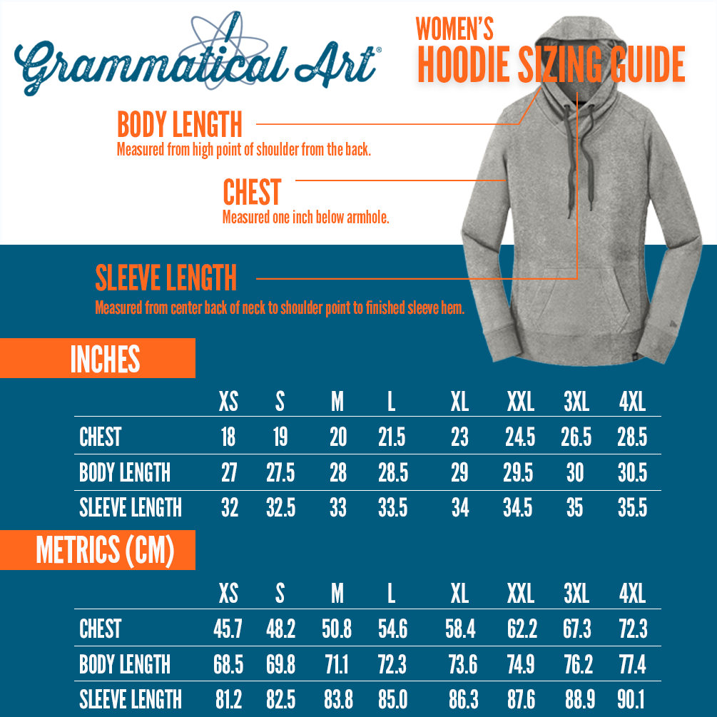 Women's Size Chart Hoodie